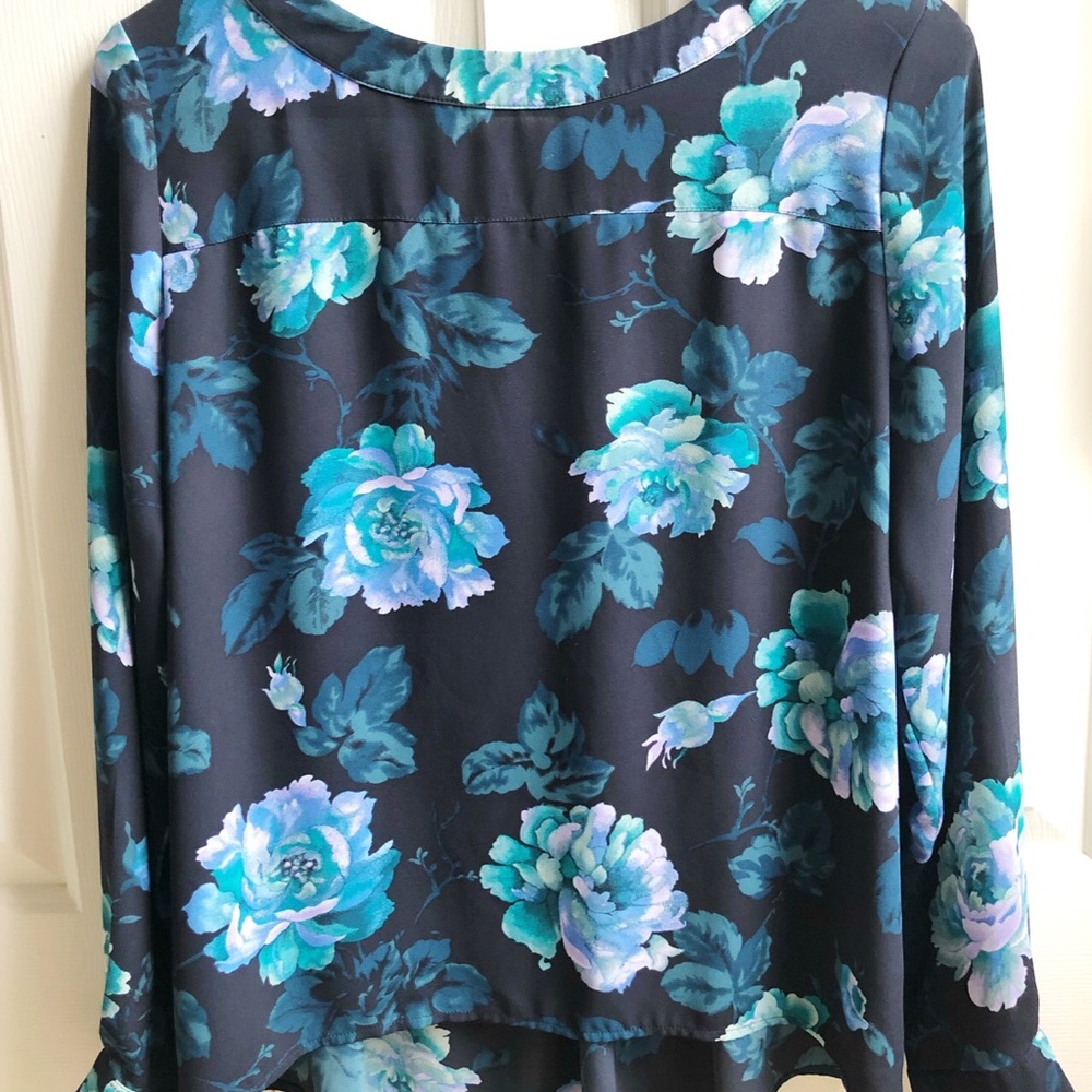 Loft Floral Hi-Lo Blouse